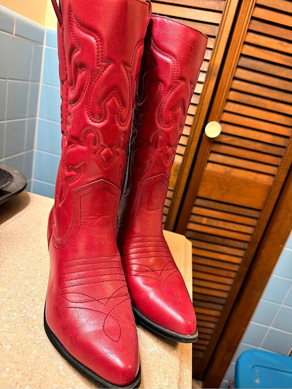 Soda Reno-S Western Cowboy Boots Red US 10